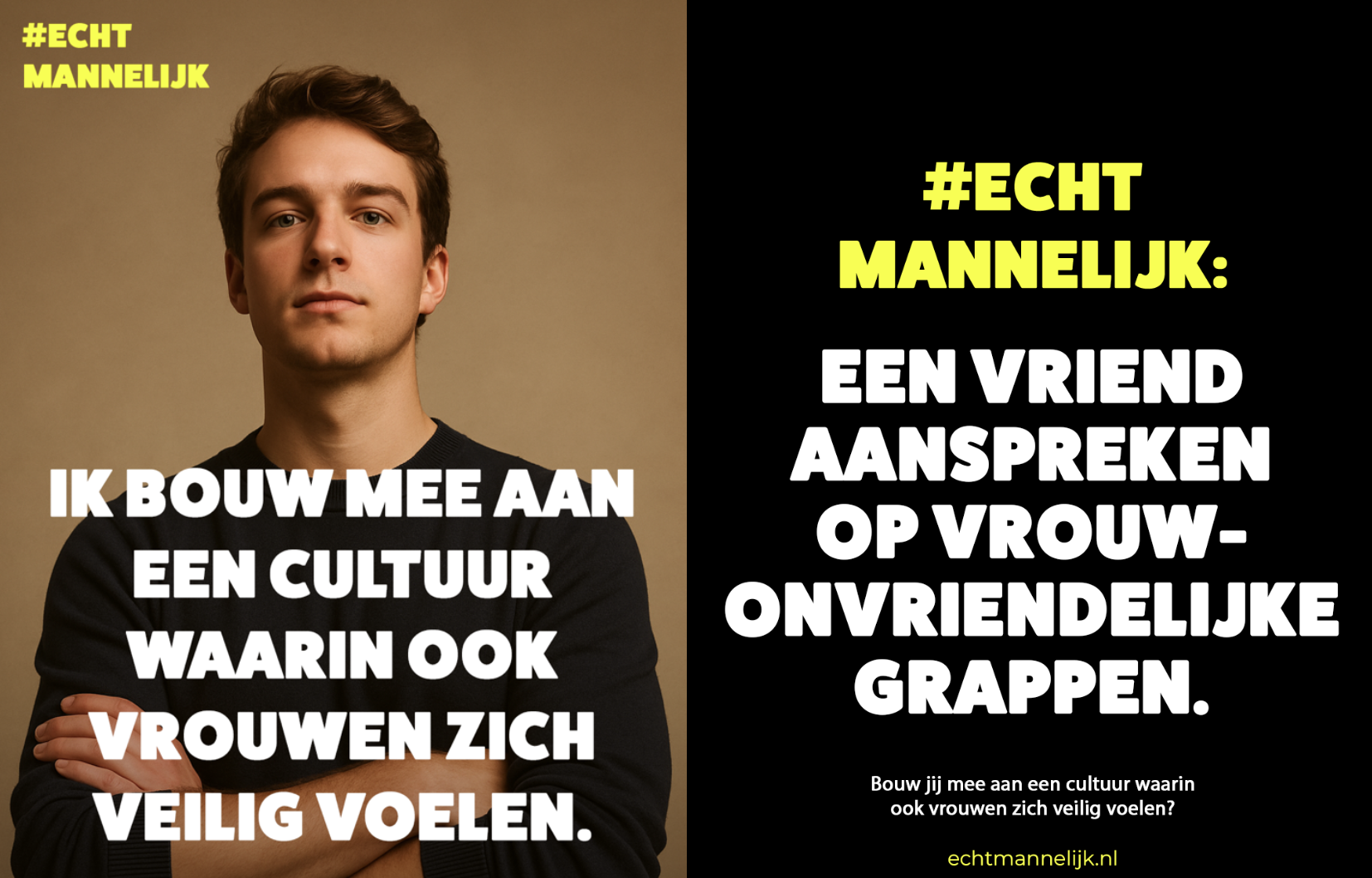Campagne #EchtMannelijk wil respectvolle mannelijkheid normaliseren