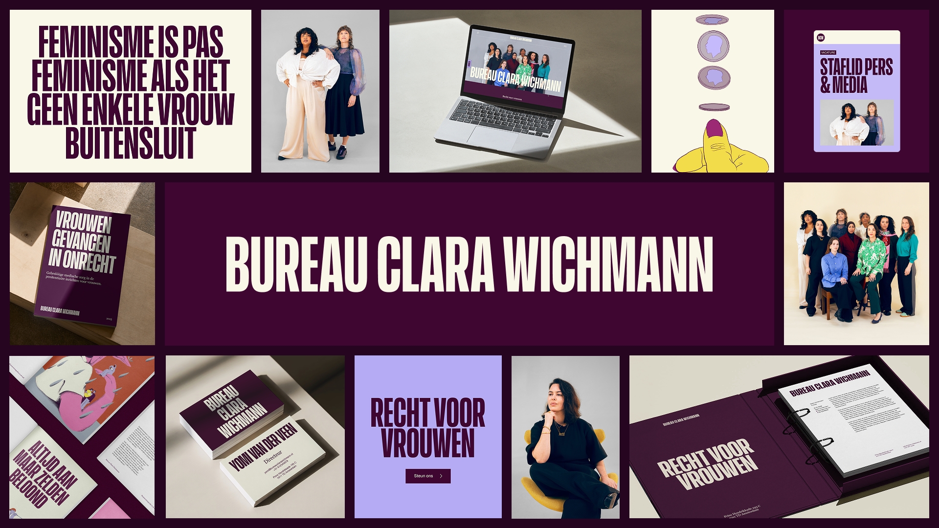 Dawn ontwikkelt uitgesproken merkidentiteit voor Bureau Clara Wichmann