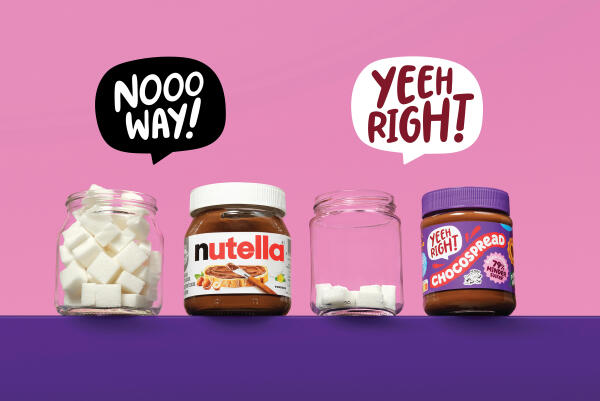 Yeehright toont met uitdagende ‘Sugar Shock’-campagne de hoeveelheid suiker in boterhampasta’s