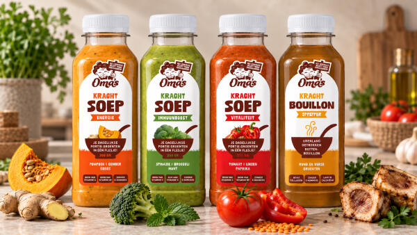 Oma's Soep lanceert Oma's Krachtsoepen en Oma's Krachtbouillon
