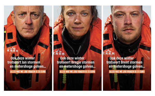 Happy Horizon zet vrijwillige reddingswerkers centraal in campagne voor KNRM