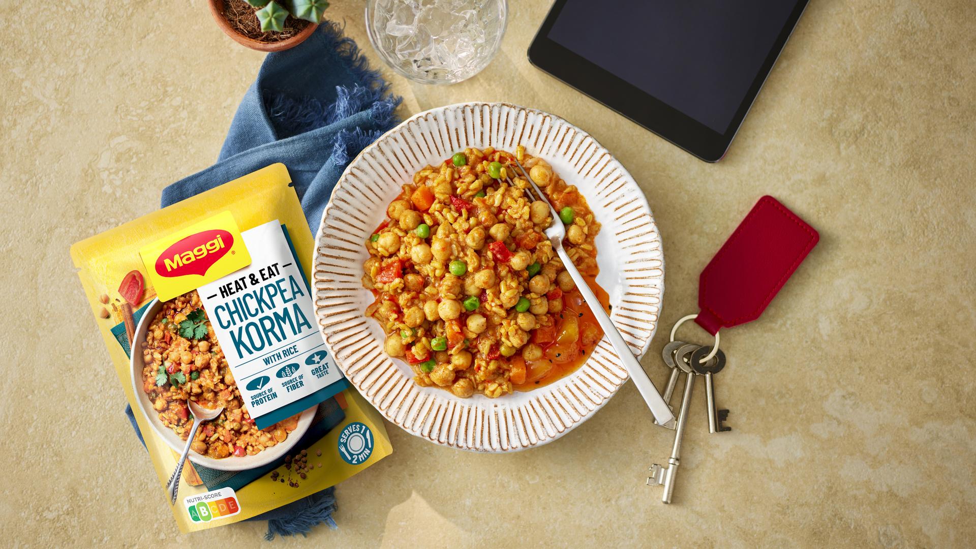 MAGGI introduceert Heat & Eat: een complete maaltijd in twee minuten