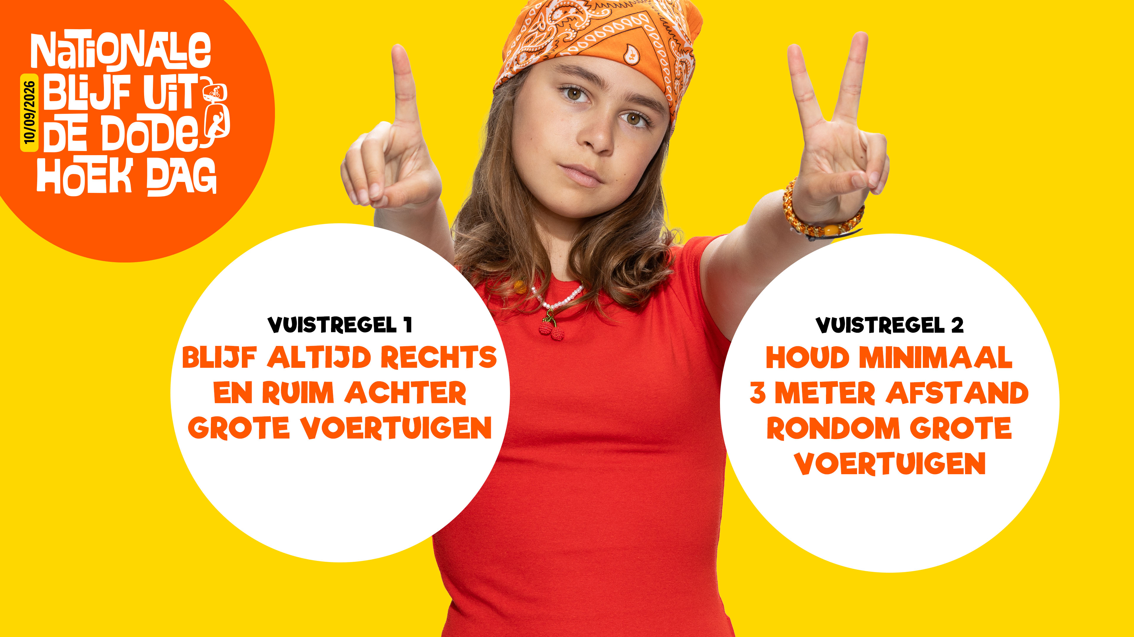 Morgen vindt voor de derde keer de Nationale Blijf uit de Dode Hoek dag plaats