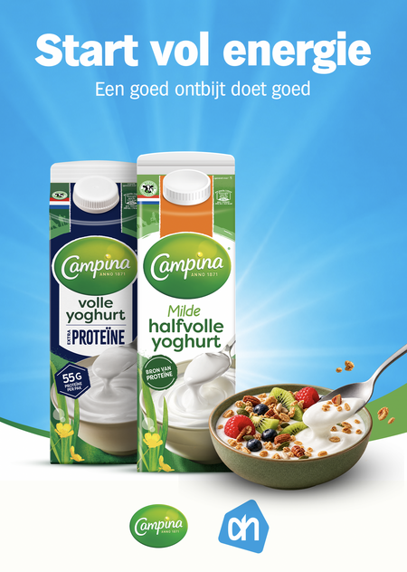 Campina slaat handen ineen met Albert Heijn voor gezonder ontbijt