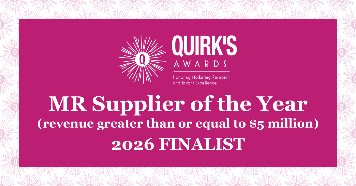  DVJ Insights drie keer genomineerd voor Quirk’s Awards