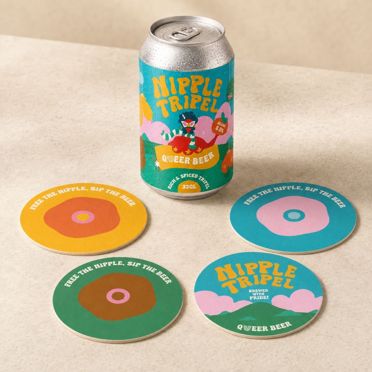 Queer Beer steunt borstkankeronderzoek met nieuwe Nipple Tripel