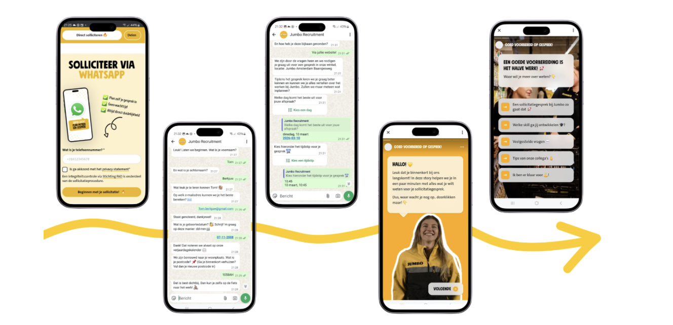 Jumbo lanceert sollicitatiegesprek zonder wachttijd voor bijbanen