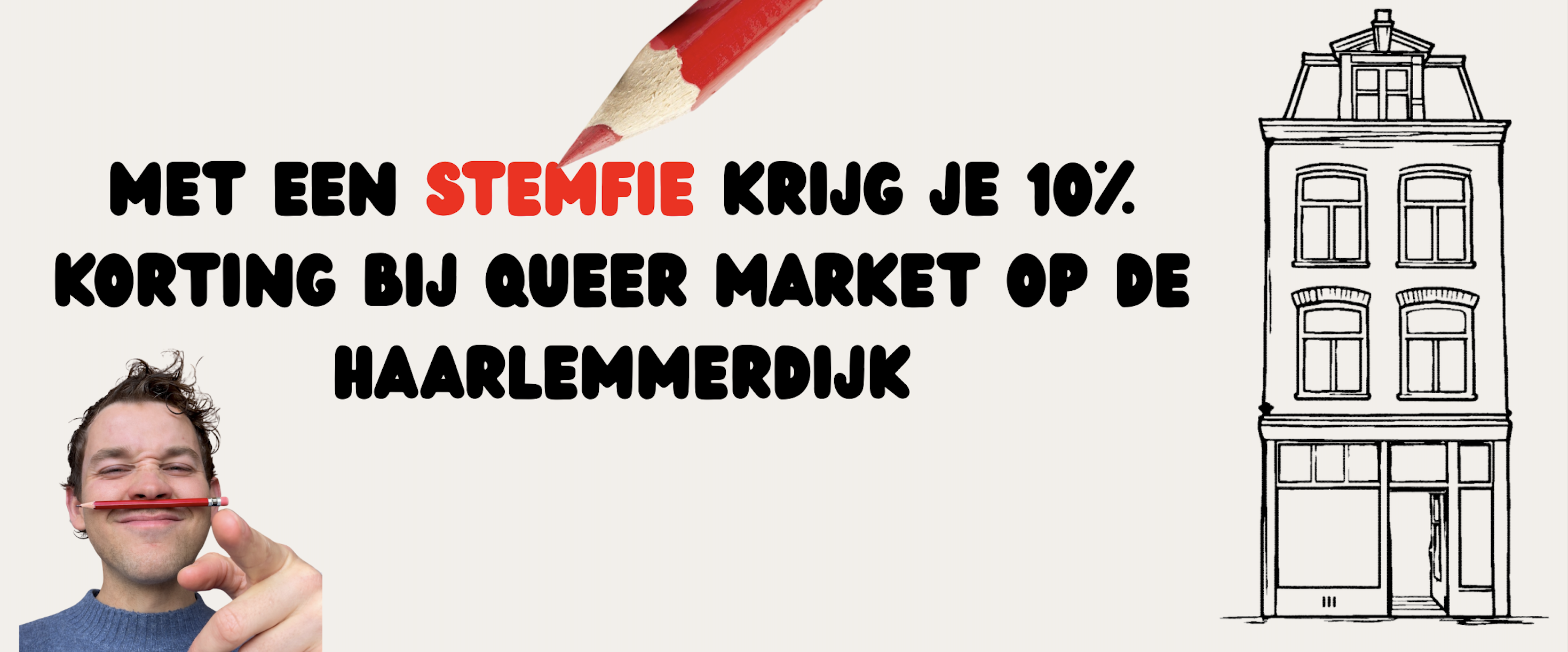Queer Market Store koppelt stemmen aan korting met stemfie