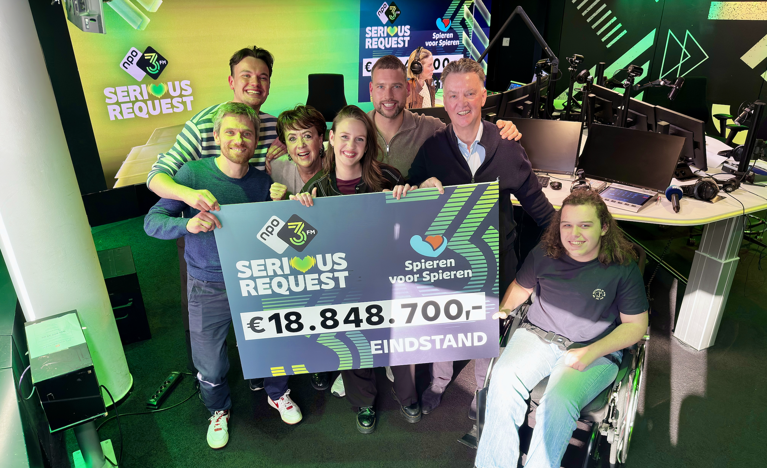 3FM Serious Request haalt €18,8 miljoen op voor Spieren voor Spieren