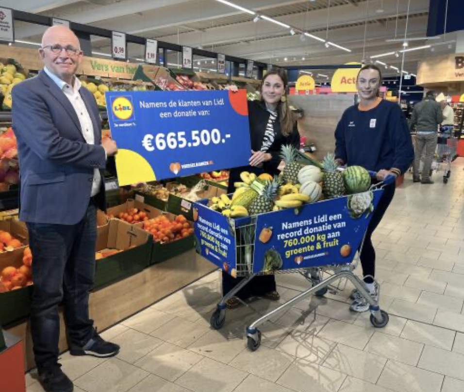  Lidl doet recorddonatie aan Voedselbanken Nederland