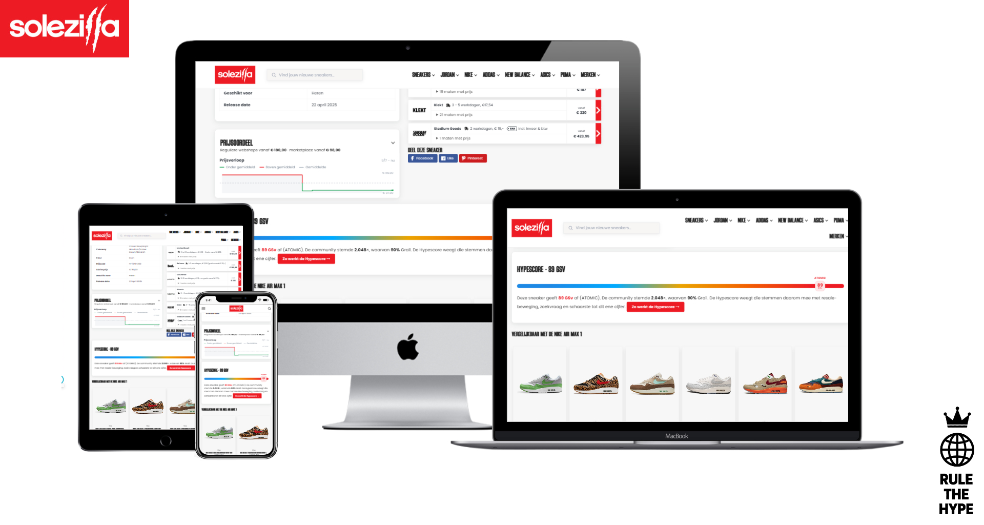 Sneakerzoekmachine Solezilla lanceert volledig vernieuwde versie van platform