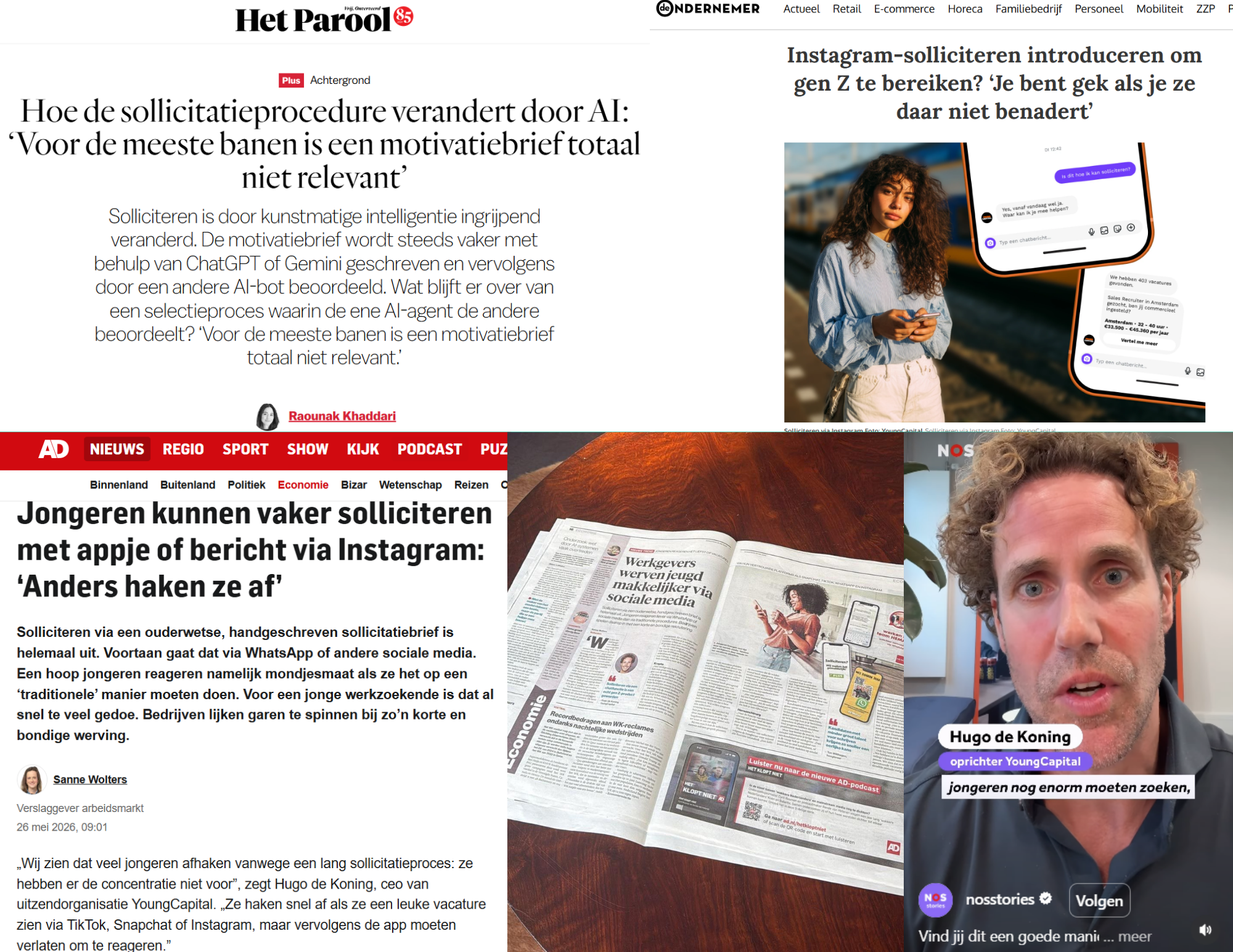YoungCapital en Mediatic bereiken miljoenen jongeren met solliciteren via Instagram