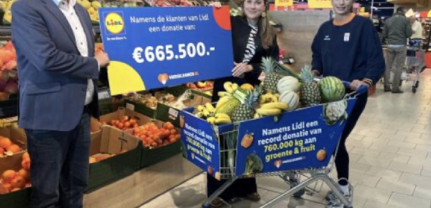 Lidl doet recorddonatie aan Voedselbanken Nederland